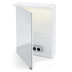 Шкаф за баня с огледало и LED осветление